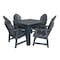 Highwood Usa Hamilton 5pc Square Outdoor Patio Furniture Dining Set AD-DNA44-FBE - alternate 1